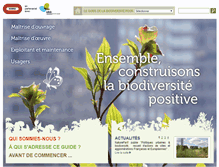 Tablet Screenshot of biodiversite-positive.fr
